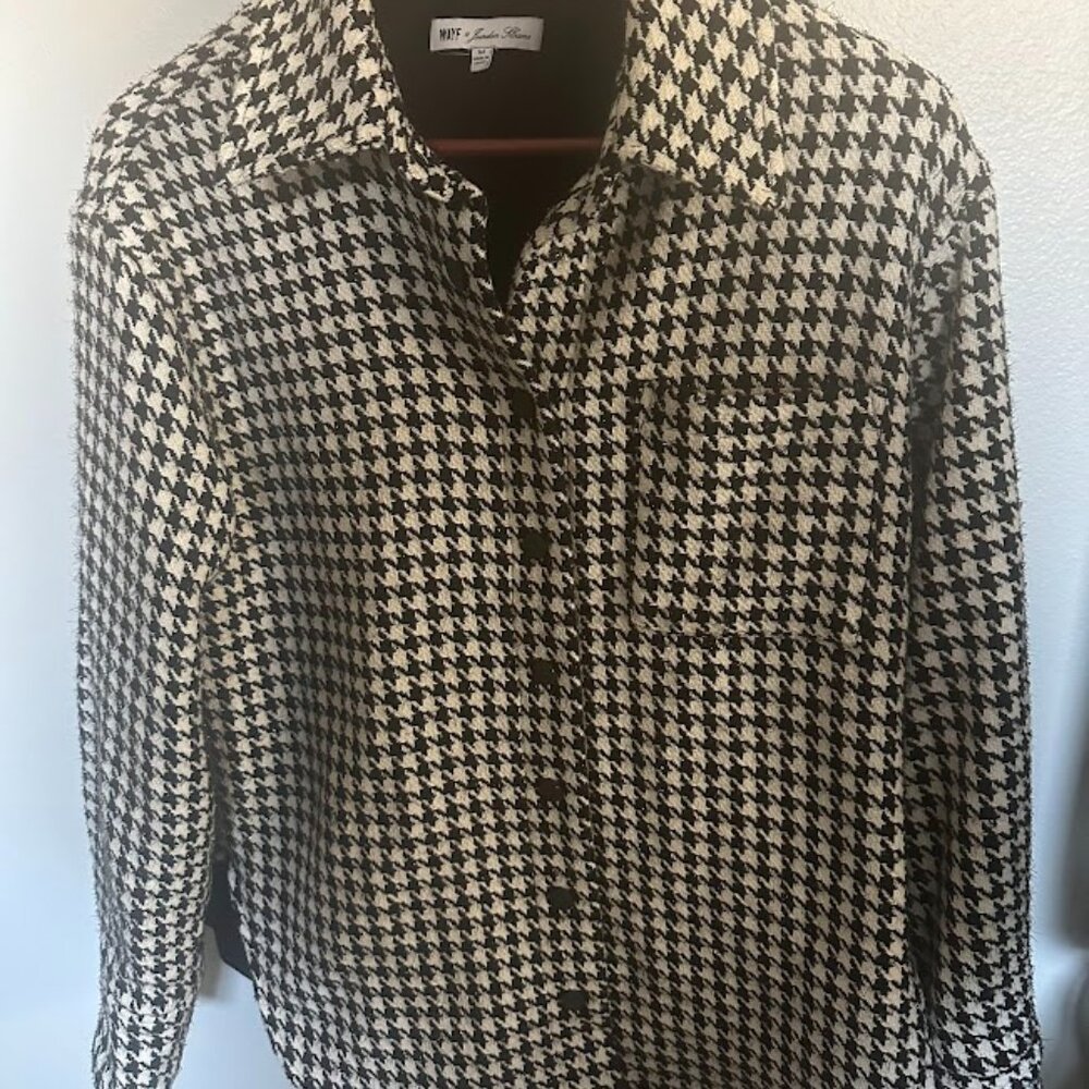 Wayf X Jourdan Sloane Houndstooth Tweed Jacket Women's M